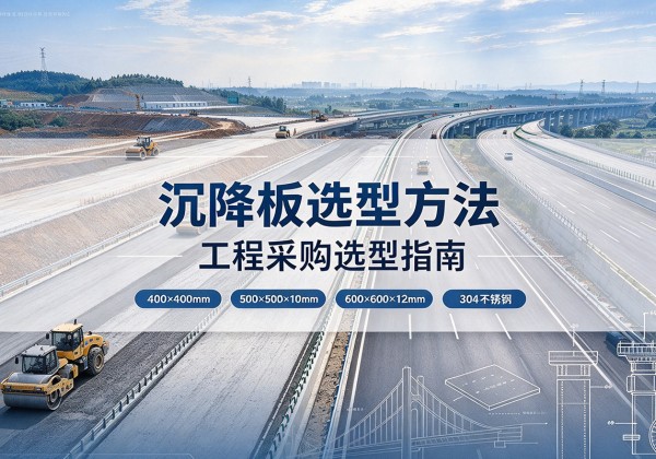 景洪沉降板选择方法